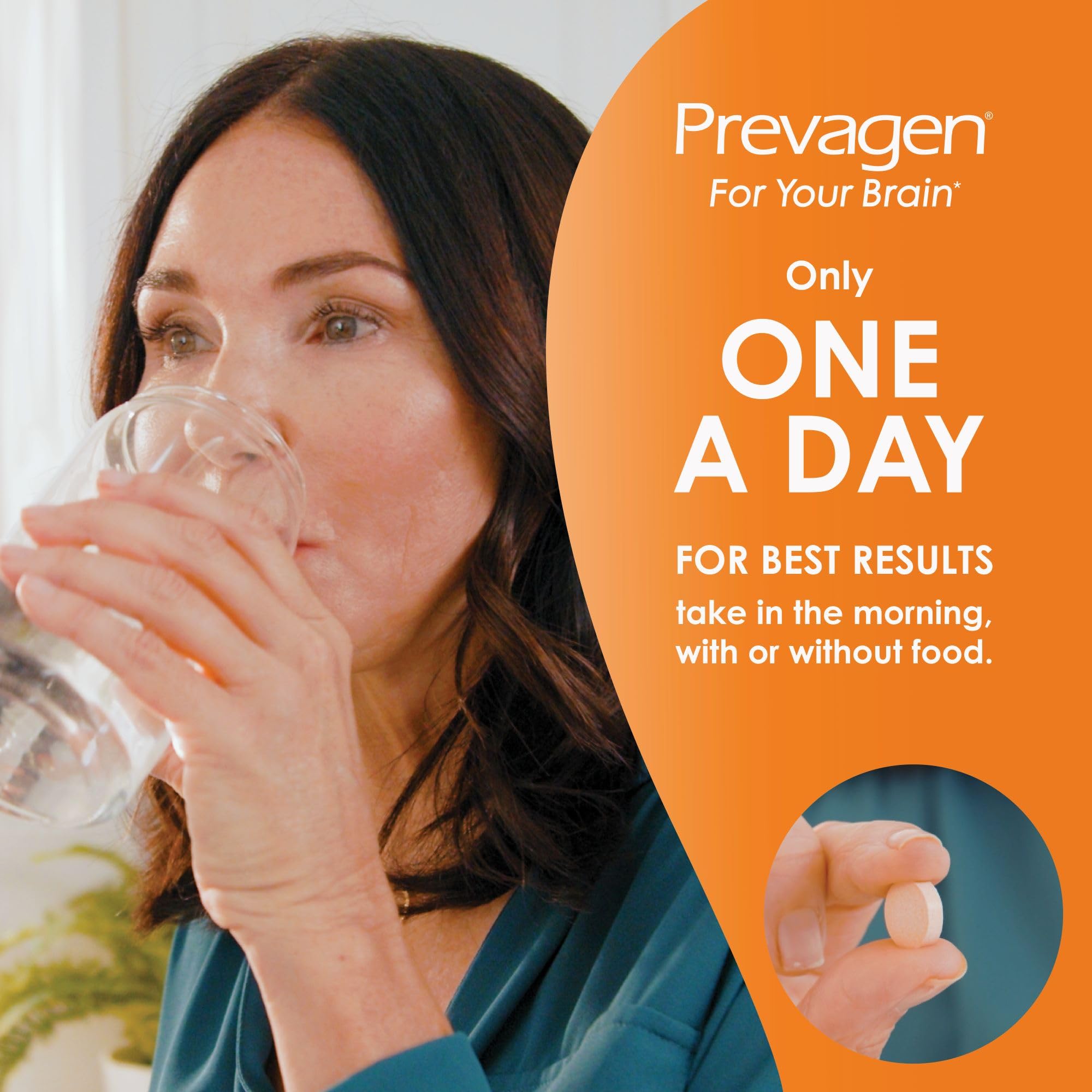 Prevagen Regular Strength Orange Chewables displayed on a table