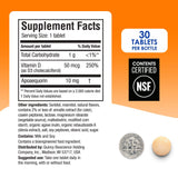 Prevagen Regular Strength Orange Chewables side view with box