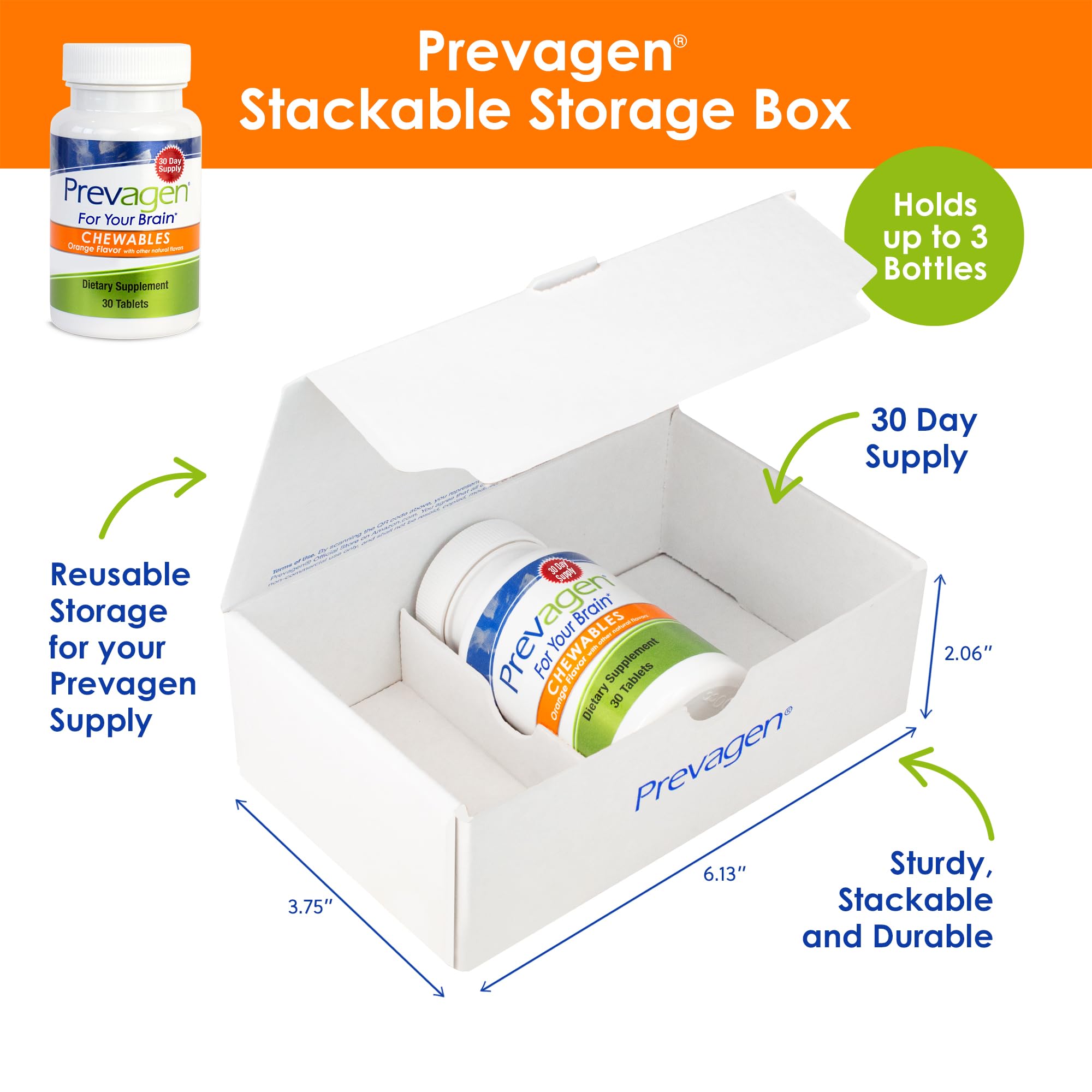 Prevagen Regular Strength Orange Chewables tablet close-up