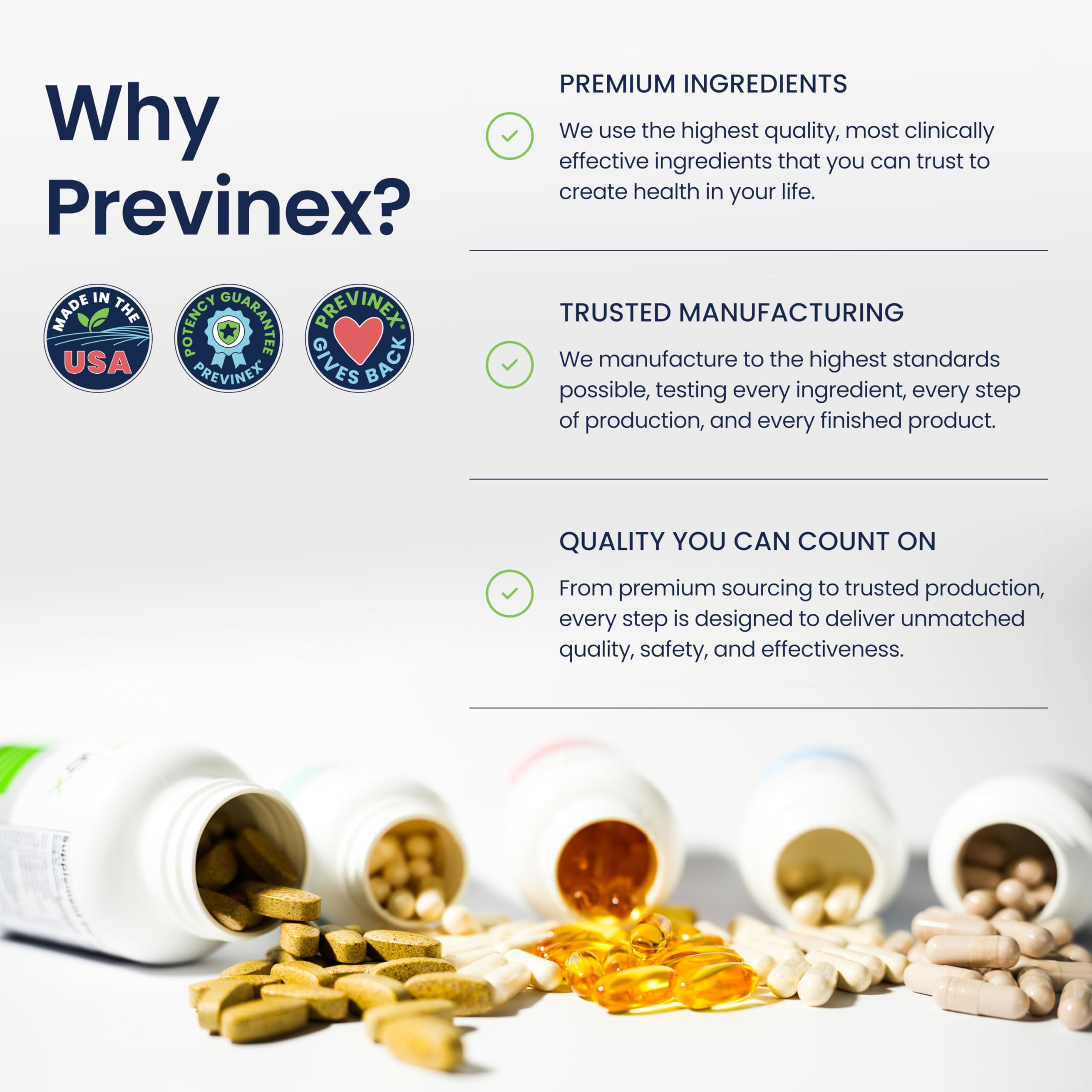 Previnex Joint Support Supplement capsule format