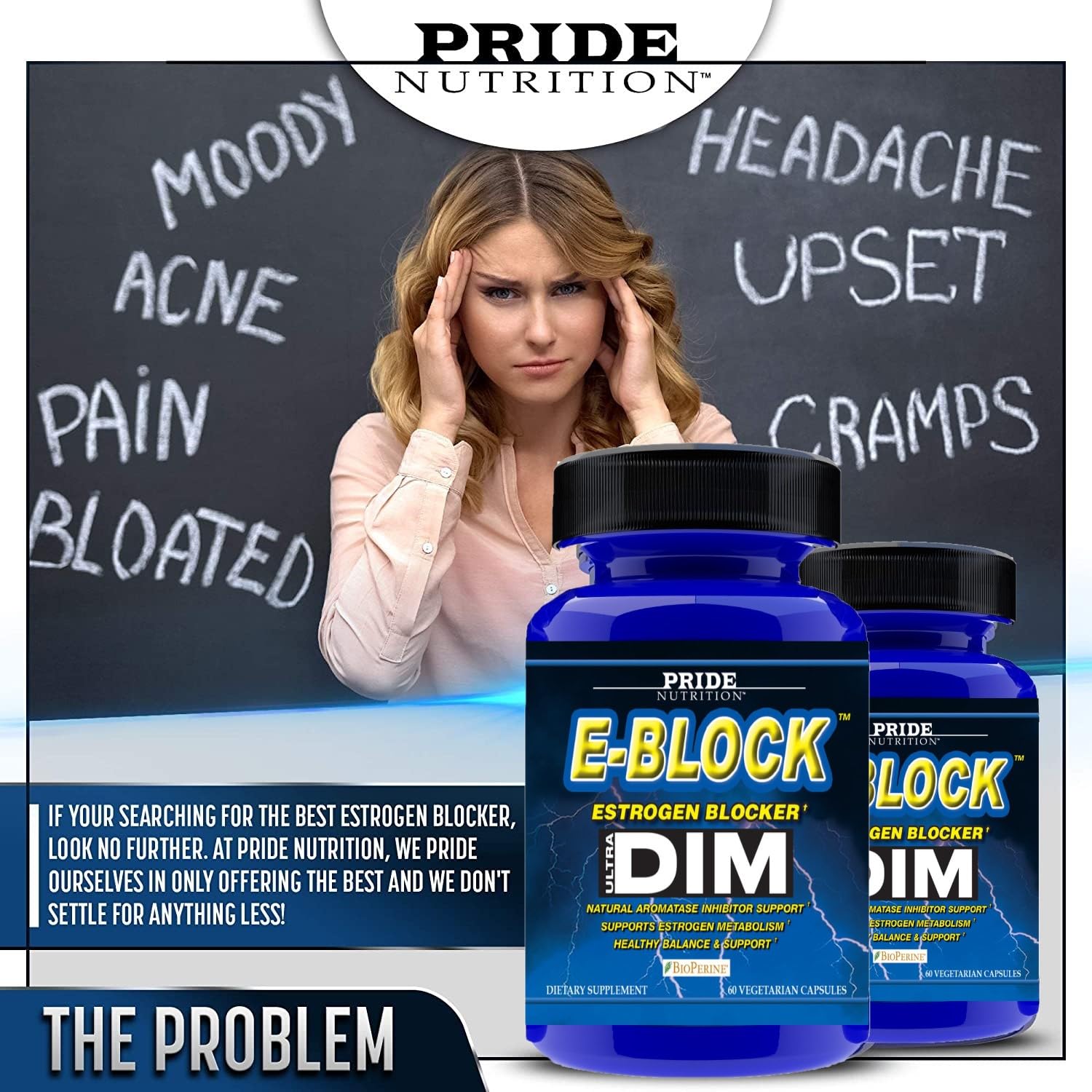 Pride Nutrition E-BLOCK DIM 700mg capsules close-up