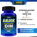 Pride Nutrition E-BLOCK DIM 700mg capsules side view