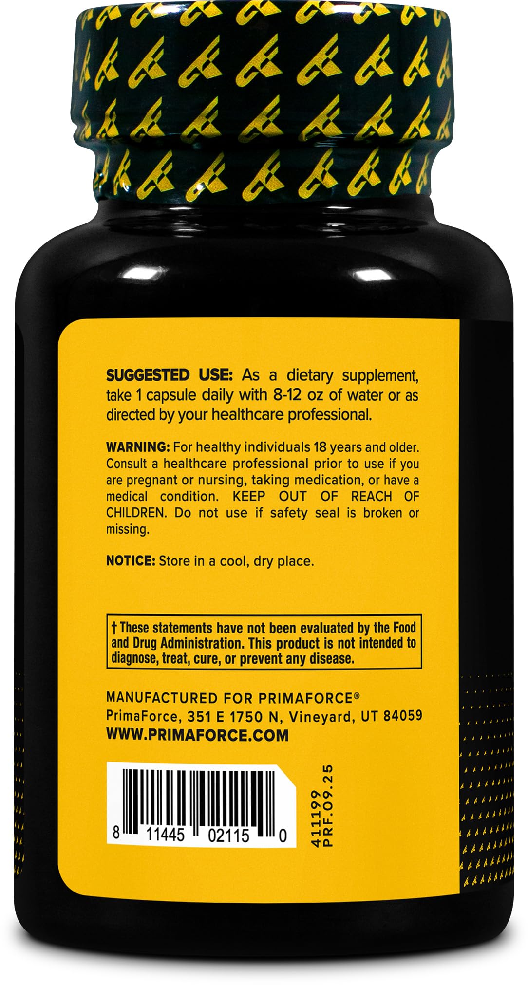 Primaforce Agmatine Sulfate 500mg bottle with label