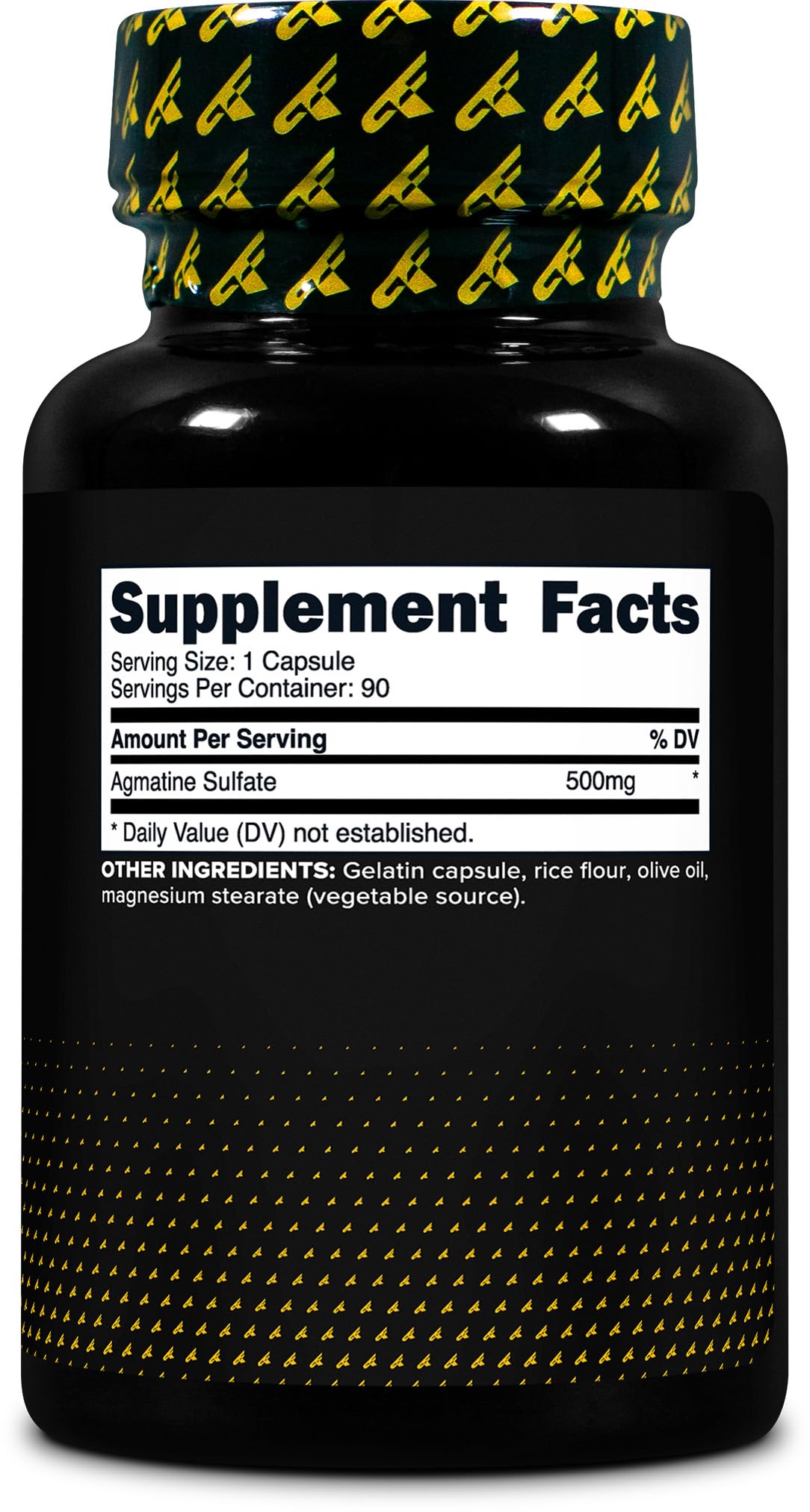 Primaforce Agmatine Sulfate 500mg capsules on a wooden surface