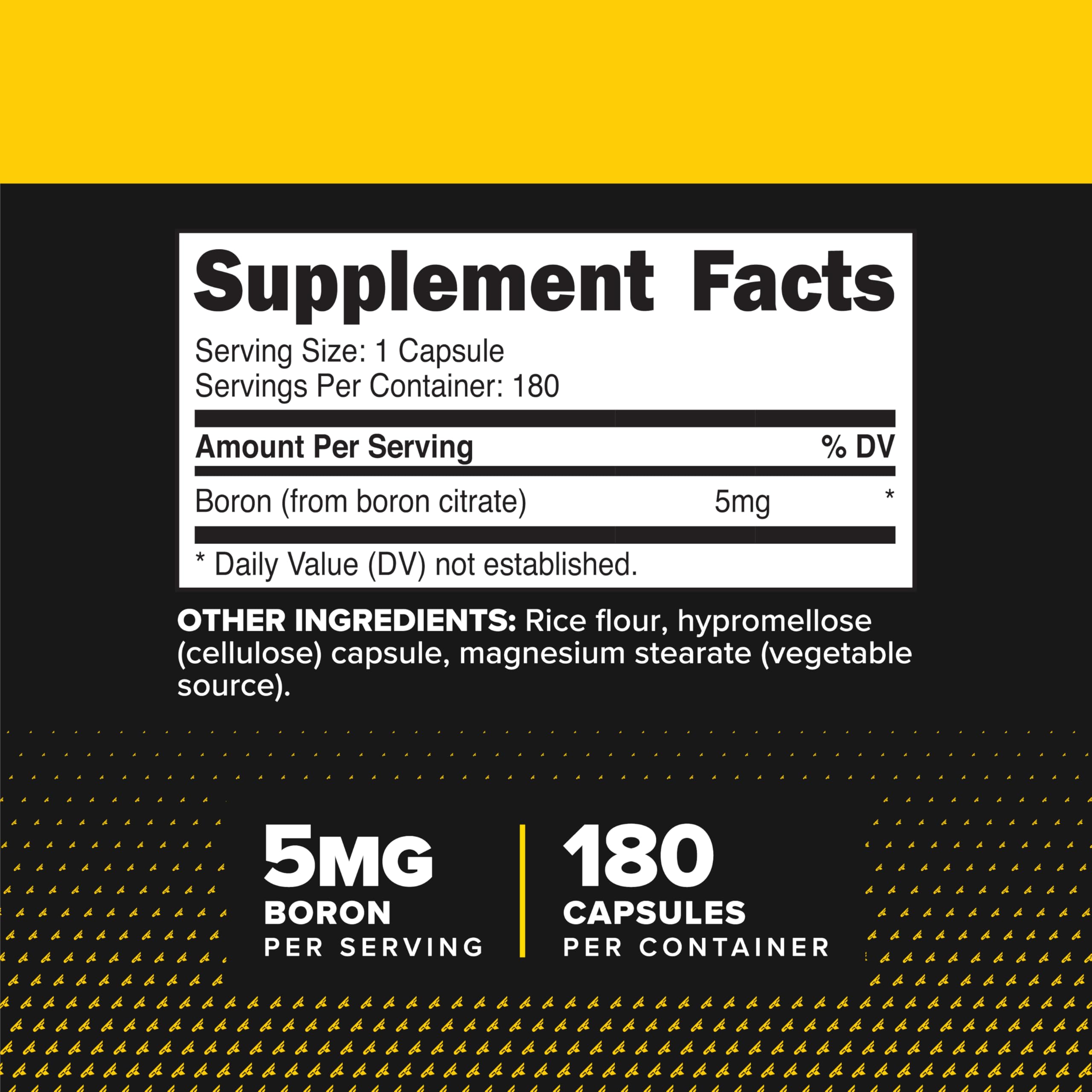Primaforce Boron Citrate Capsules showing capsule size