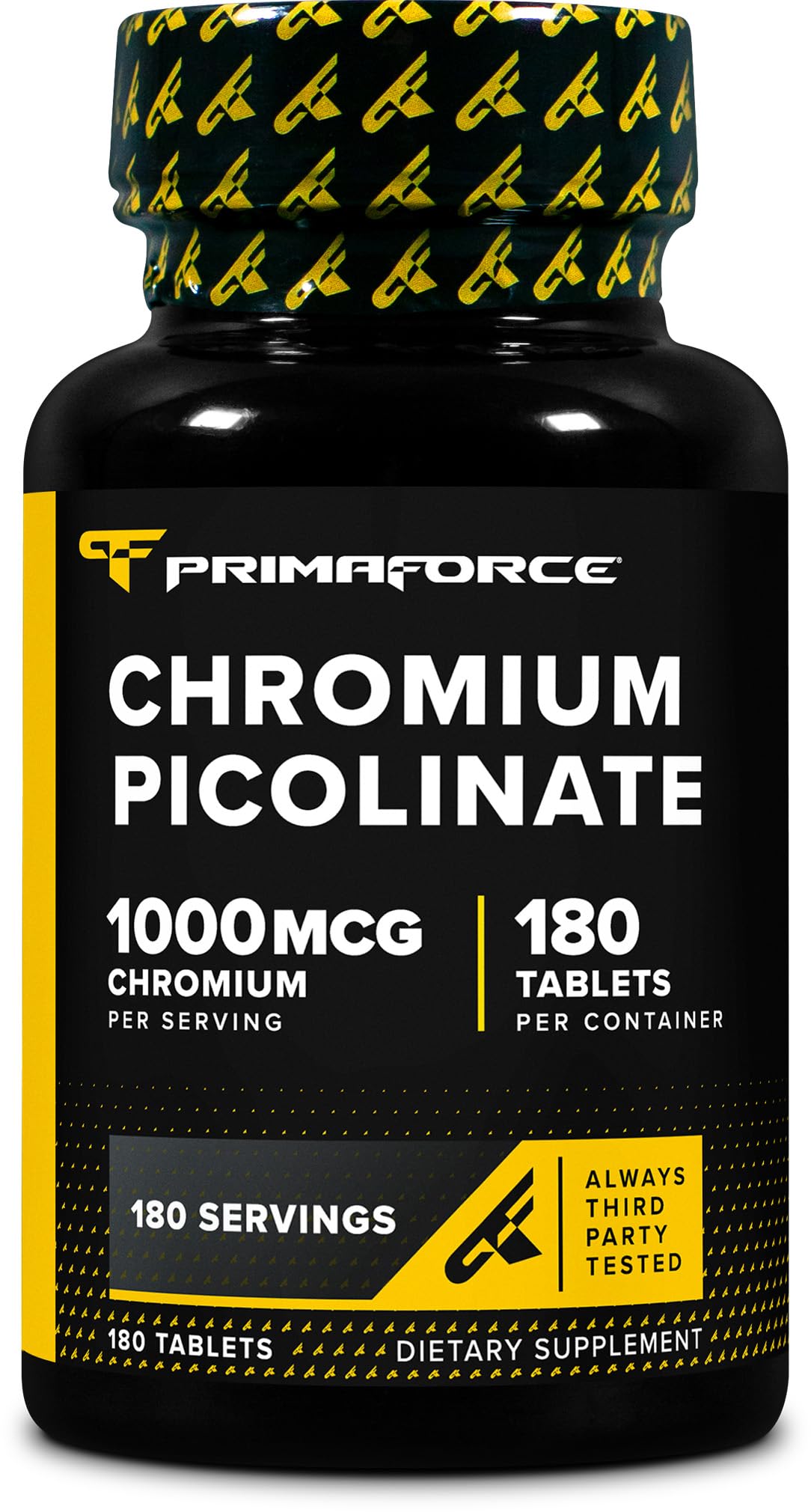 Primaforce Chromium Picolinate 1000mcg supplement bottle front view