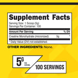 Primaforce Creatine Monohydrate 500g back view