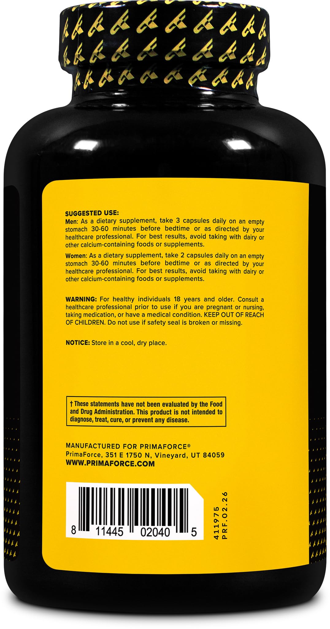 Primaforce Daily Multivitamin bottle with label