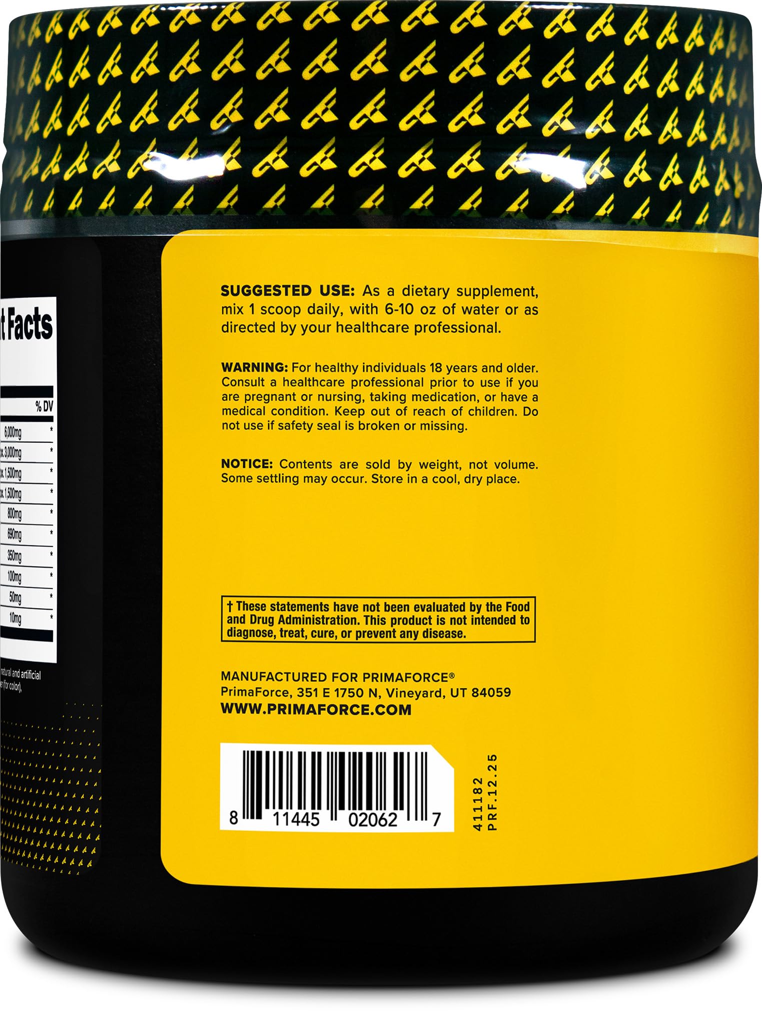 Primaforce EAA Powder container with scoop
