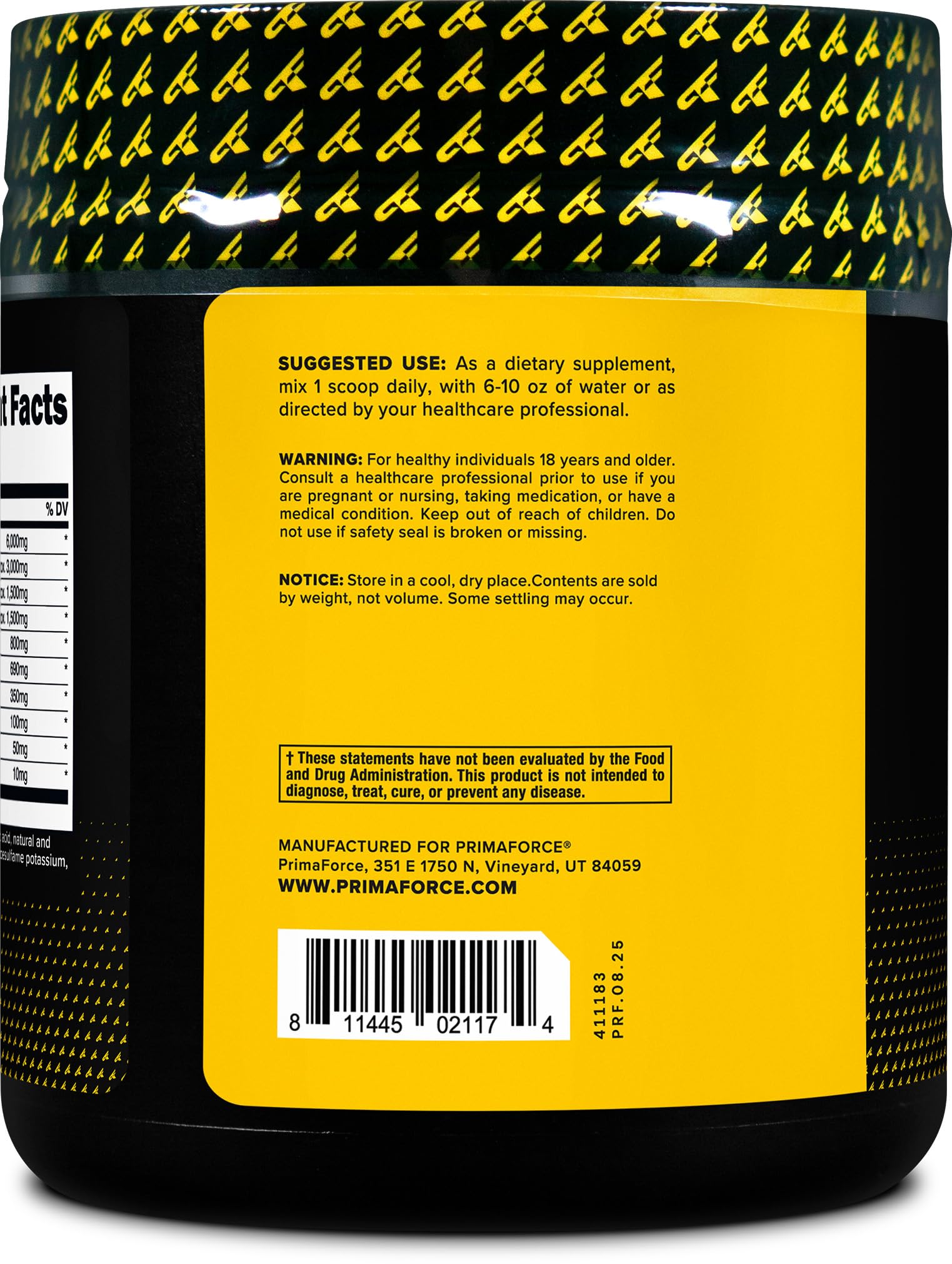 Primaforce EAA Powder container with scoop