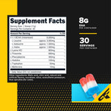 Primaforce EAA Powder nutritional information label