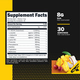 Primaforce EAA Powder Tropical Punch 399g back view with nutritional information