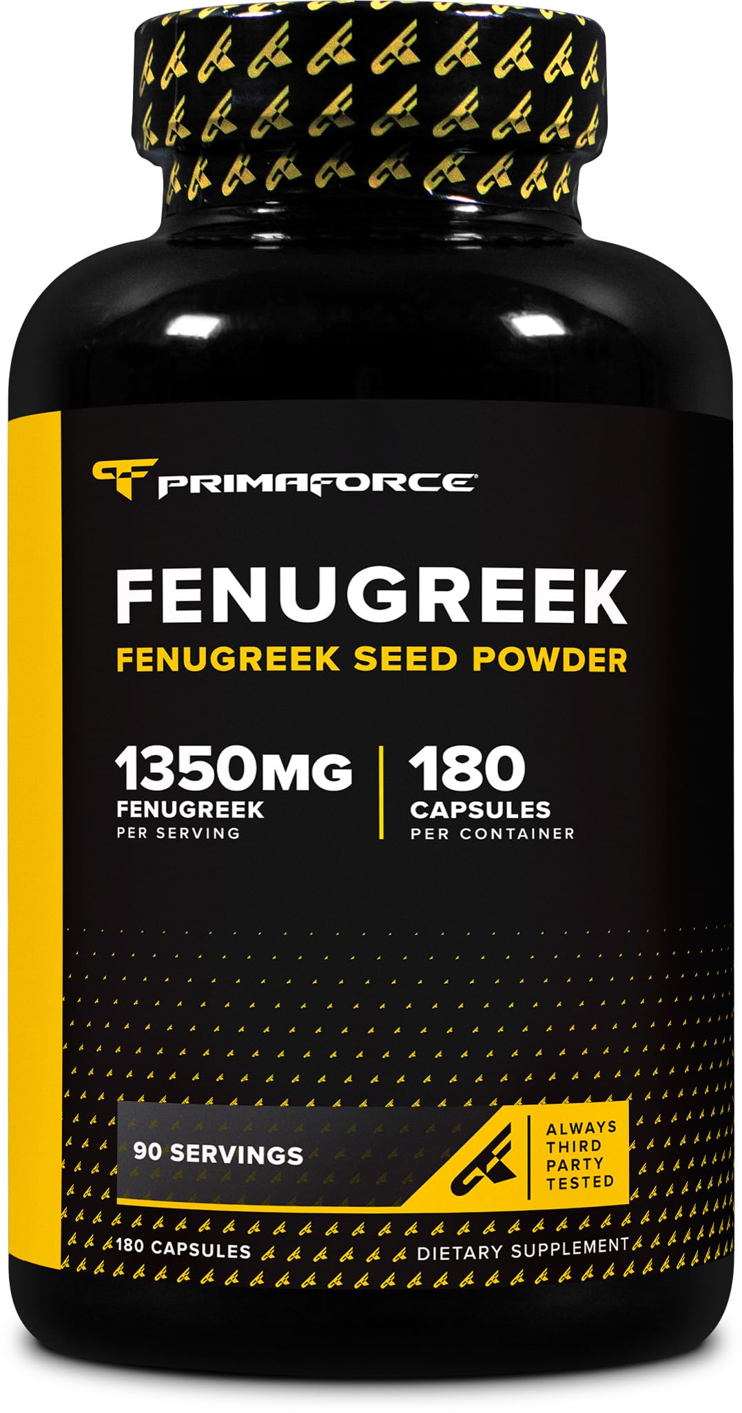 Primaforce Fenugreek Seed Capsules 1350mg front view