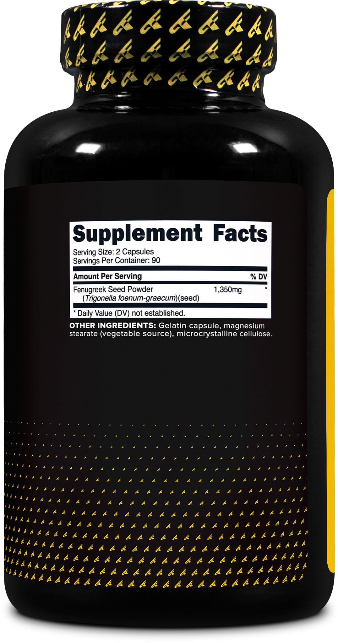 Primaforce Fenugreek Seed Capsules with dosage information