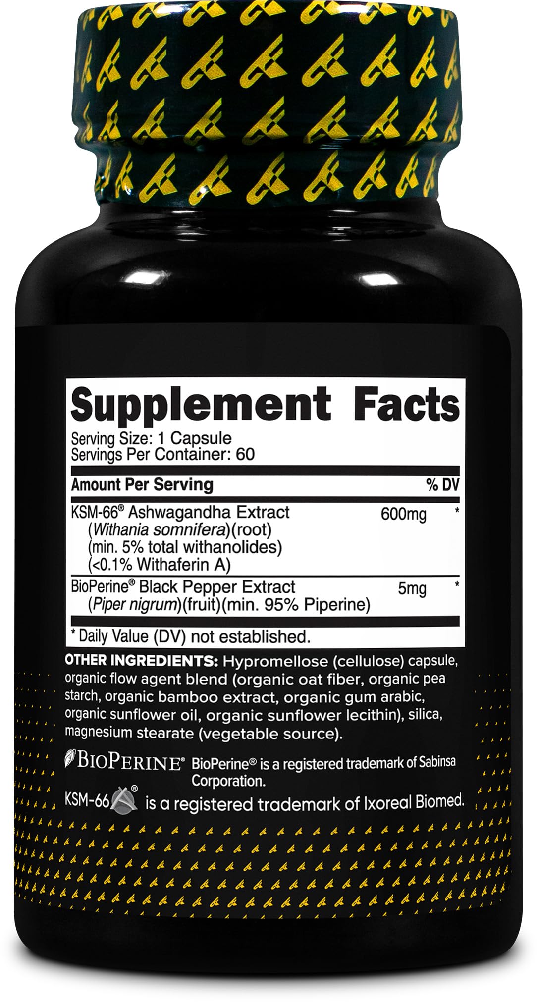 Primaforce KSM-66 Ashwagandha Root Extract packaging with ingredients listed