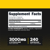 Primaforce L-Citrulline 240 capsules bottle side view