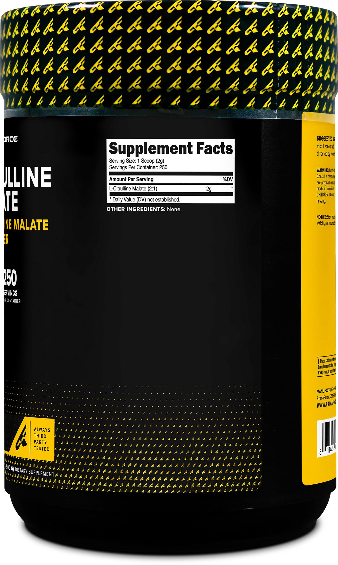 Primaforce L-Citrulline Malate 500g Powder in a smoothie