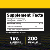 Primaforce L-Leucine Powder 1 KG side view