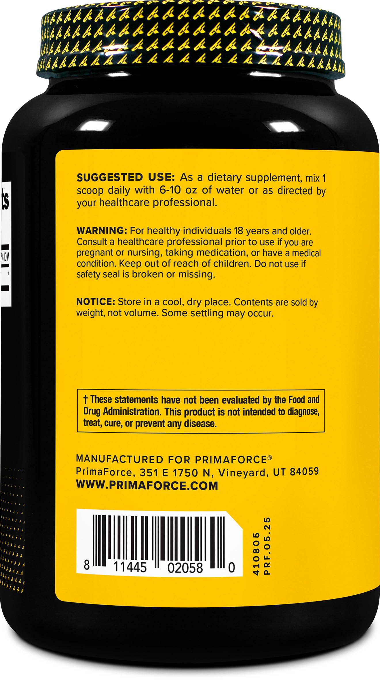 Primaforce L-Leucine Powder 1 KG with scoop