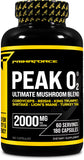 Primaforce Peak O2 Mushroom Supplement front view of bottle