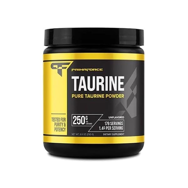 Primaforce Taurine Powder 250g container front view