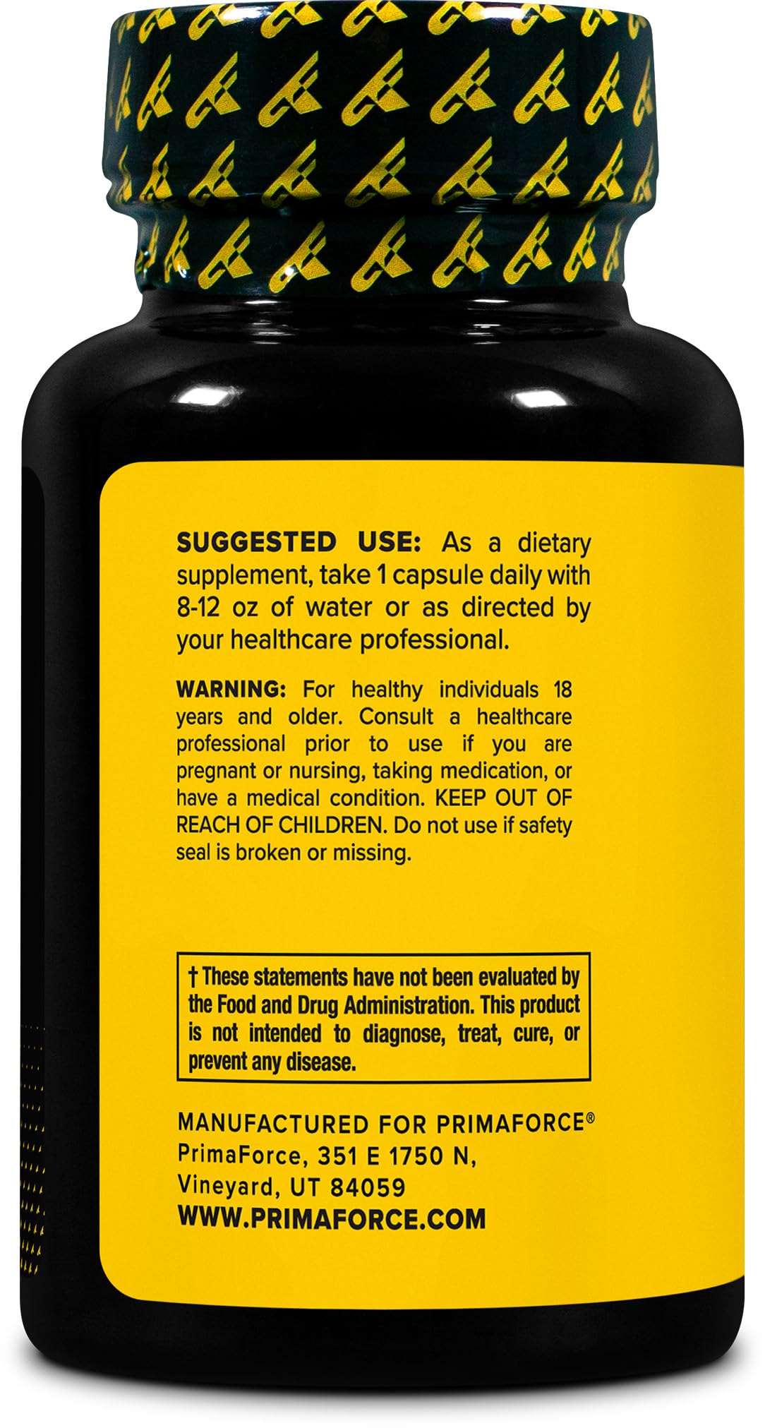 Primaforce TUDCA Capsules 500mg bottle with cap