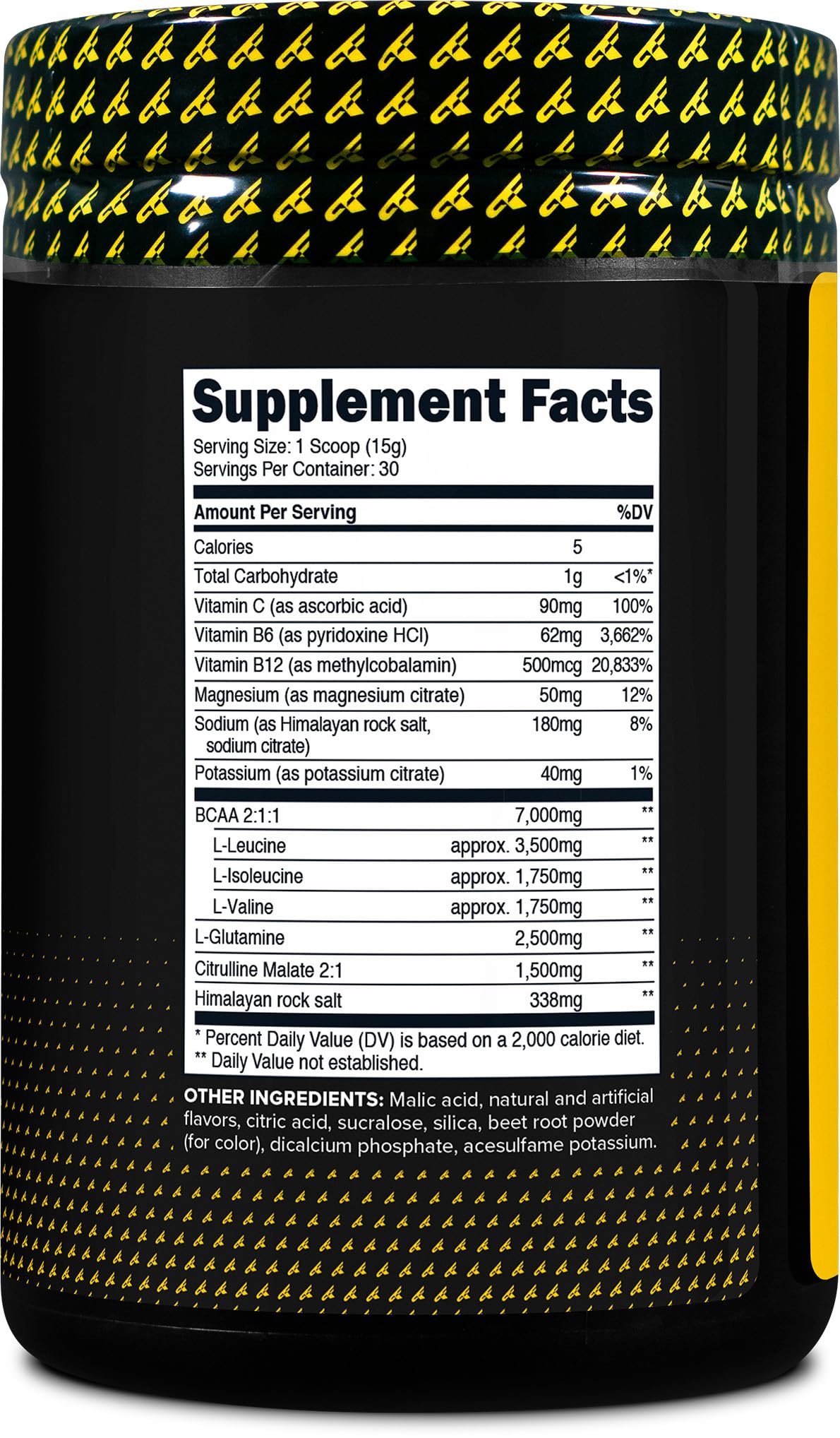 Primaforce Watermelon BCAA Powder in a glass of water