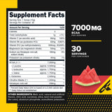 Primaforce Watermelon BCAA Powder side view showing nutritional information