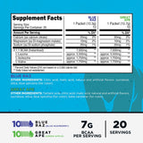 Primal BCAA Variety Pack showing Blue Raspberry flavour stickpack