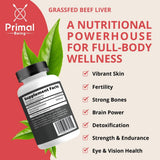 Primal Being Beef Liver Capsules close-up of capsules