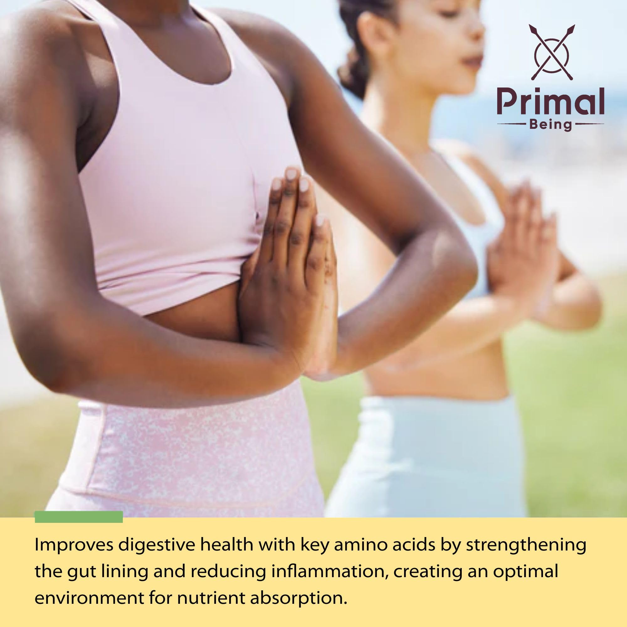 Primal Being Bioactive Collagen Capsules in a lifestyle setting