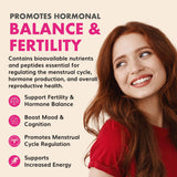 Primal Being Female Vitality capsules with measuring spoon