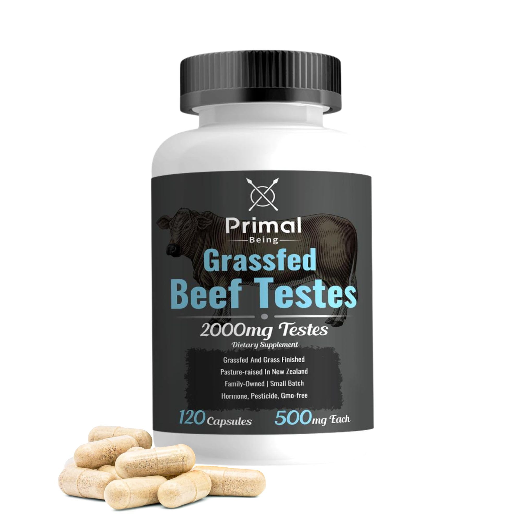 Primal Being Organ Supplement Capsules front view with packaging