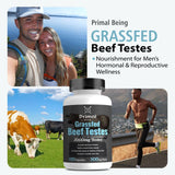Primal Being Organ Supplement Capsules side view with dosage details