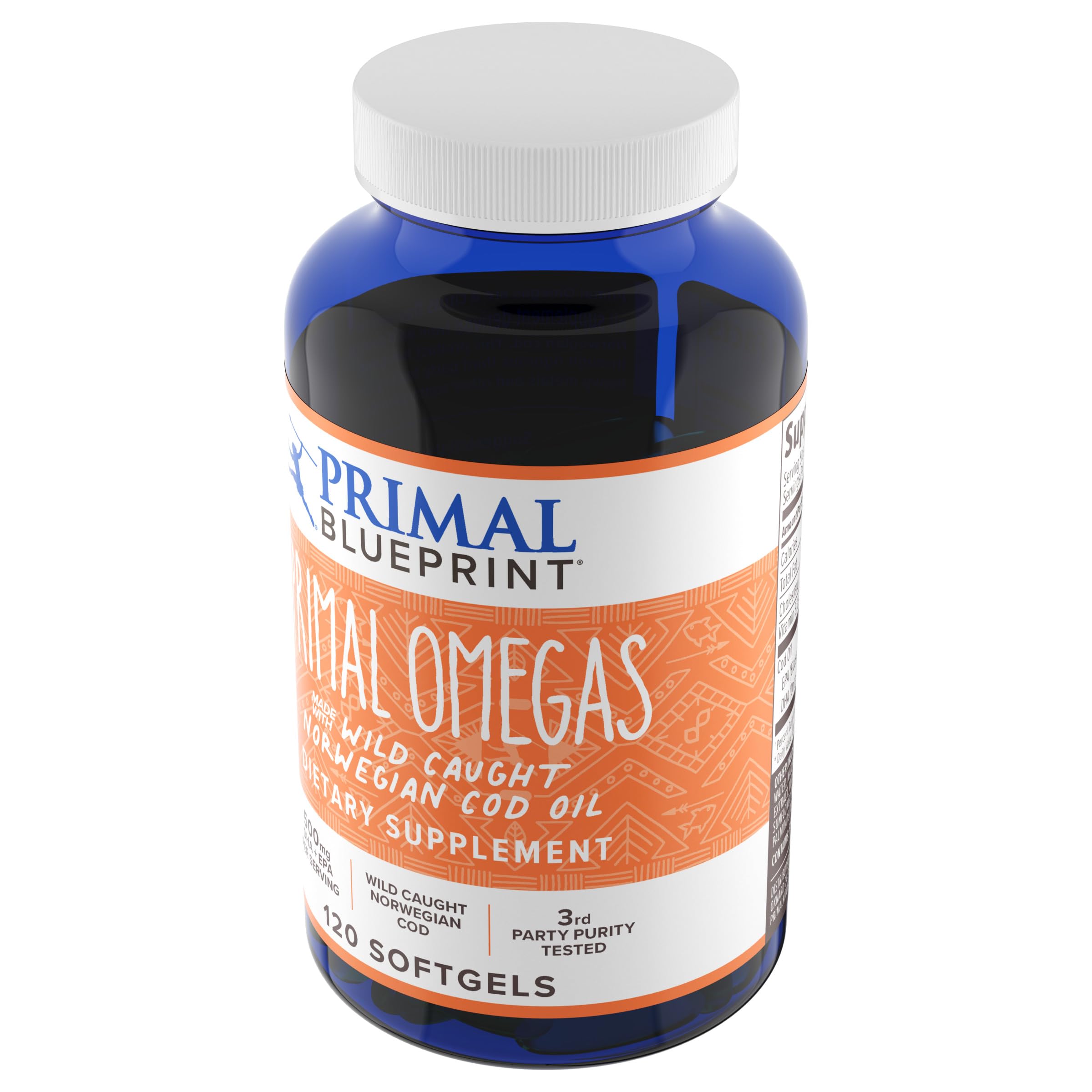 Primal Blueprint Primal Omegas displayed on a kitchen counter