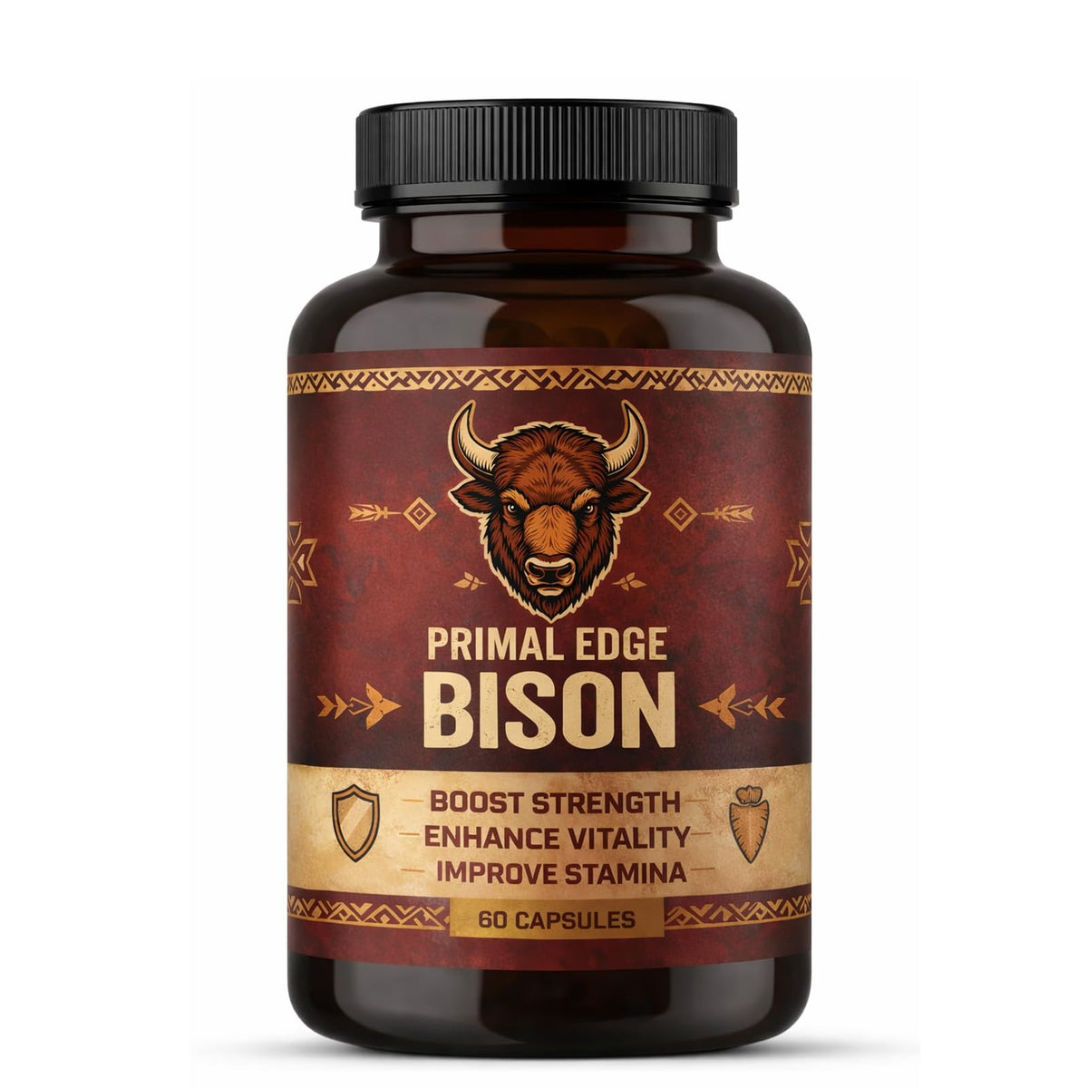 Primal Edge Biso Bison Extract Capsules front view