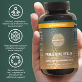 Primal Harvest Calcium Carbonate Supplement 200g on a wooden table