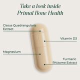 Primal Harvest Calcium Carbonate Supplement 200g with turmeric ingredient