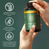 Primal Harvest Collagen Joint Support Supplement 60 Capsules with a glass of water
