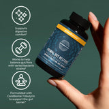 Primal Harvest Prebiotic Supplement 59g on a table