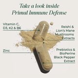 Primal Harvest Primal daily wellness Defense 10-in-1 Supplement back view
