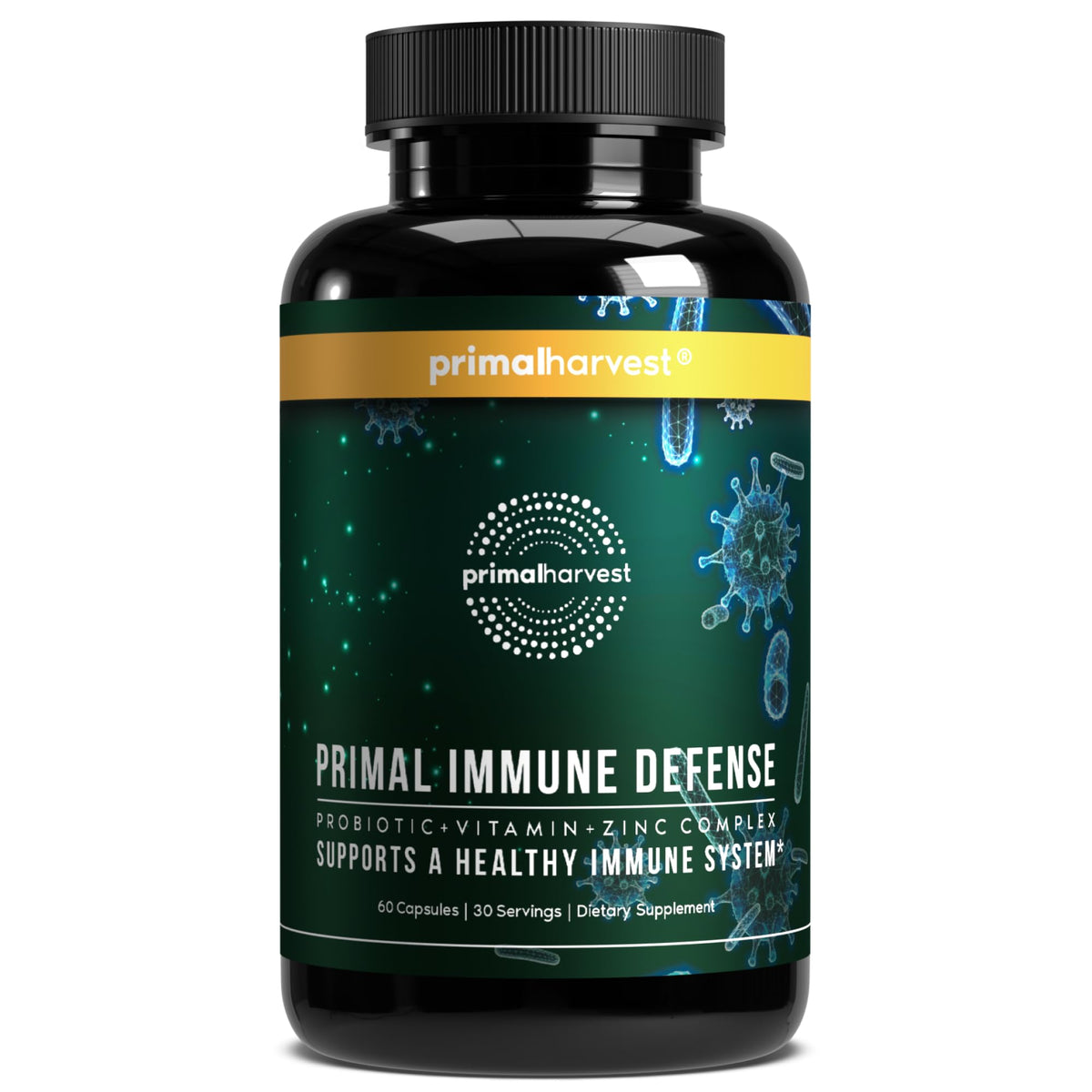 Primal Harvest Primal daily wellness Defense 10-in-1 Supplement front view