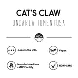 Primal Health Foods Cat's Claw Powder 68g ingredients list