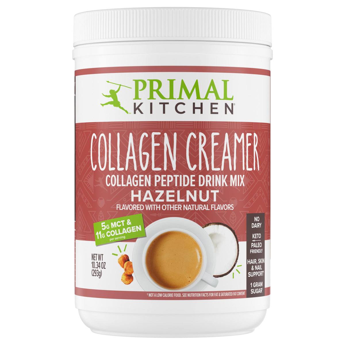 Primal Kitchen Hazelnut Collagen Creamer 390g front view
