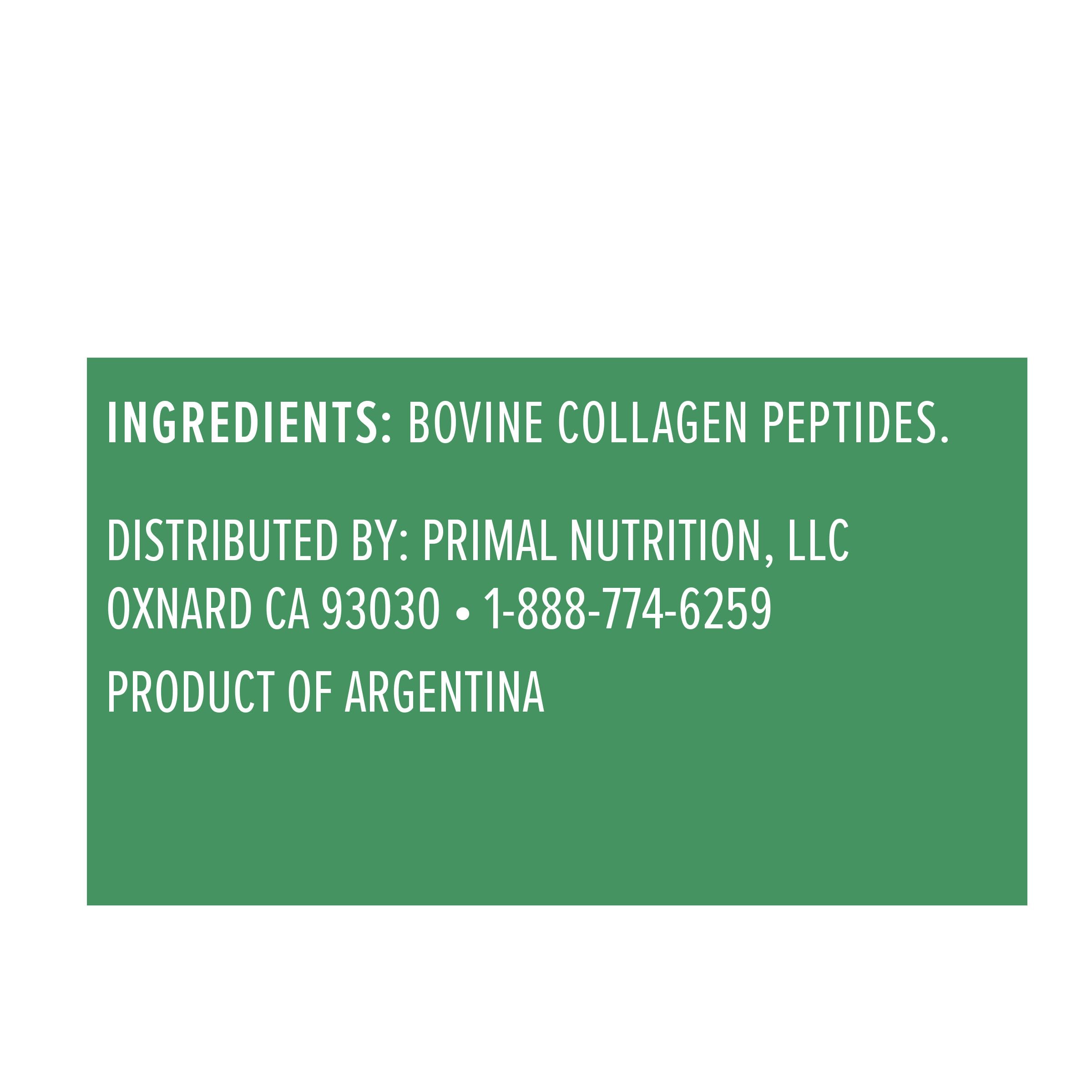 Primal Kitchen Unflavored Collagen Peptides 550g scoop