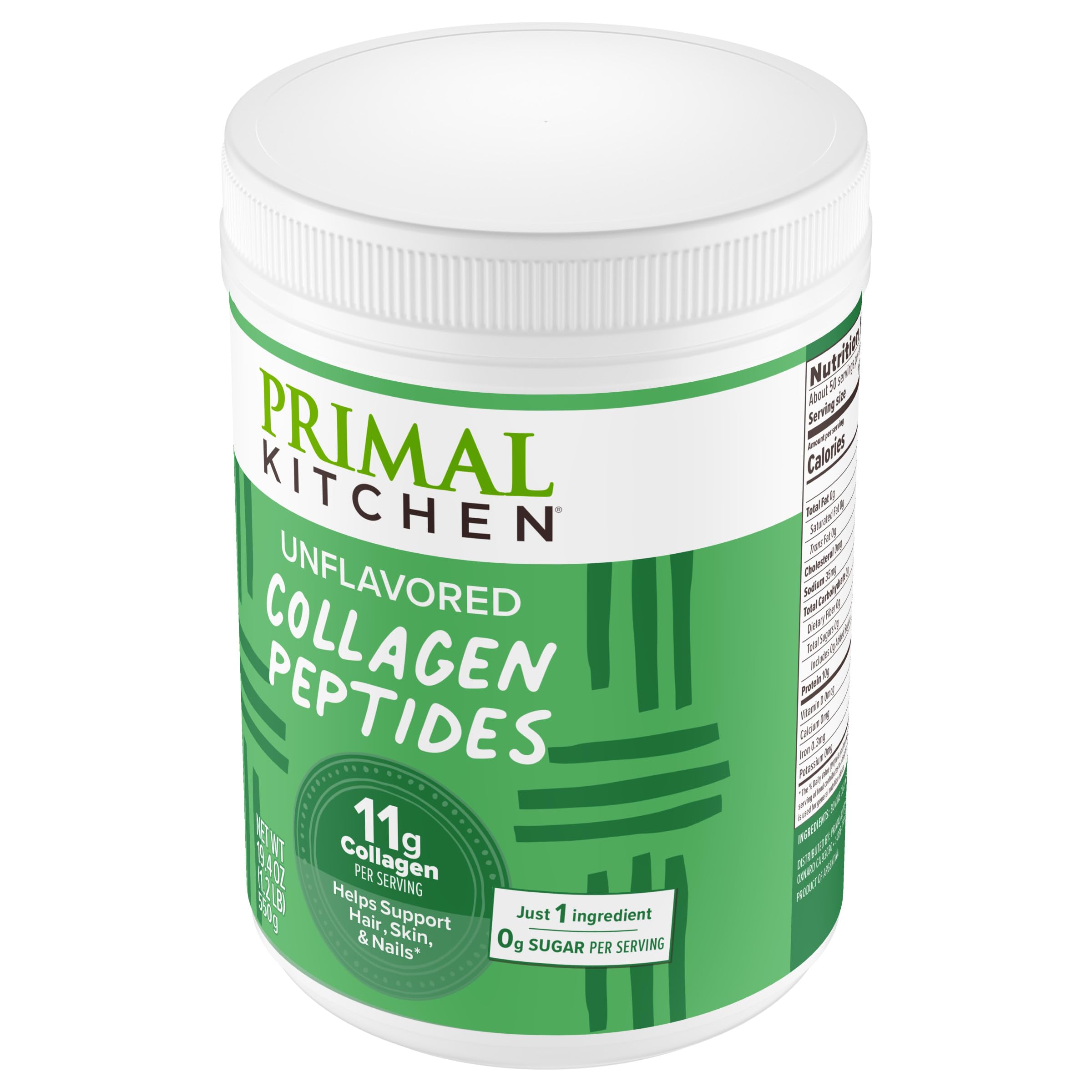 Primal Kitchen Unflavored Collagen Peptides ingredient list