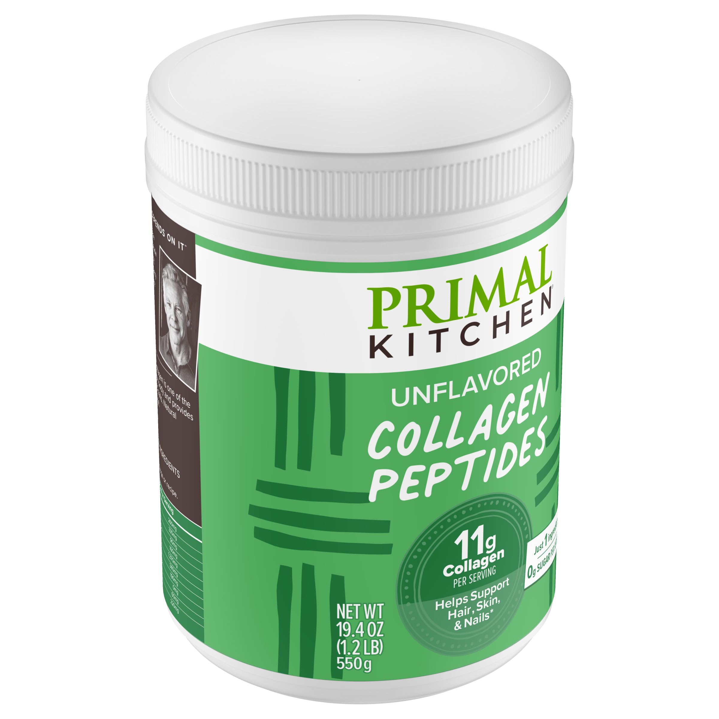 Primal Kitchen Unflavored Collagen Peptides nutritional information