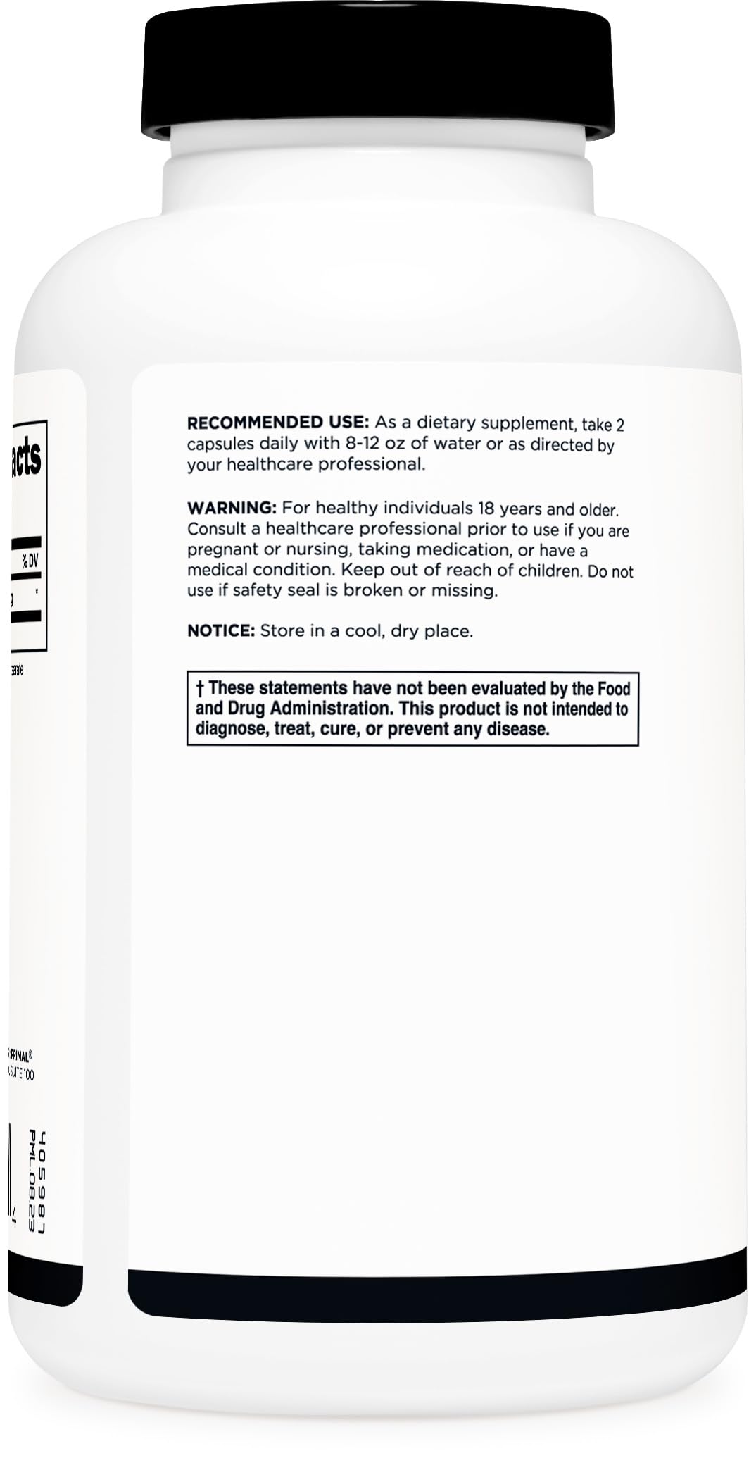 Primal L-Citrulline capsules showing serving size