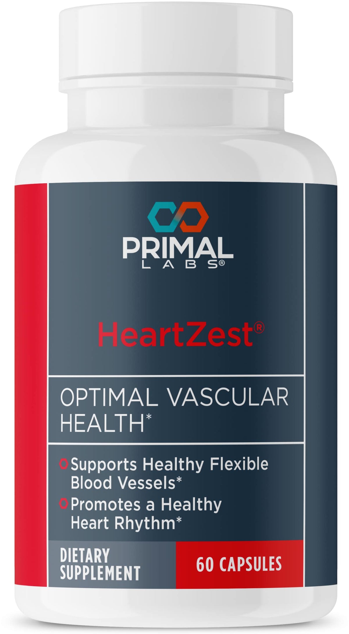 Primal Labs HeartZest 60 capsules front view