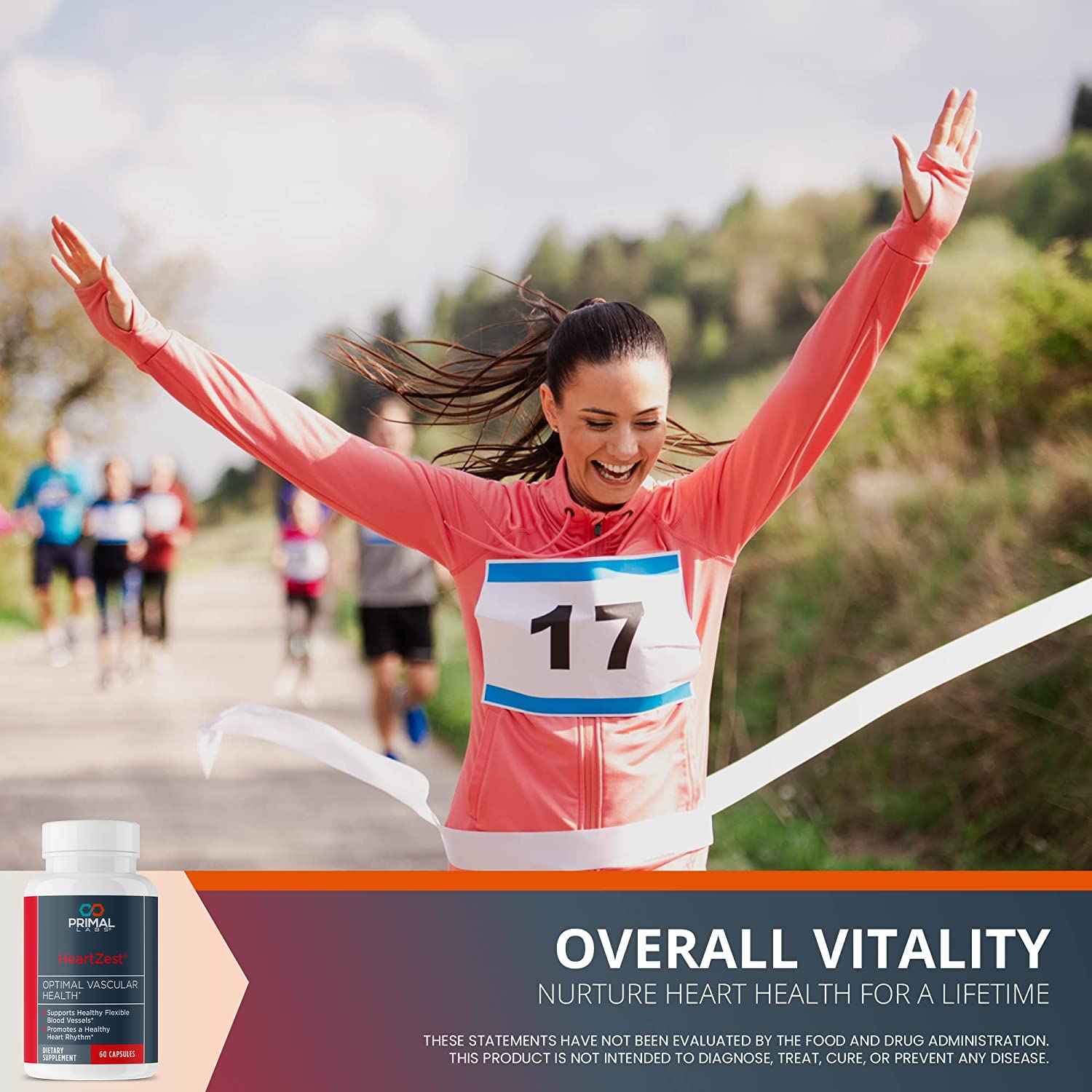 Primal Labs HeartZest bottle with a measuring spoon